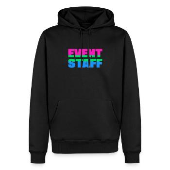 Event Staff Shirt Party Crew Uniform Pride Lgbt - Männer Premium Bio Hoodie - Schwarz - Vorne - Nico (187cm)