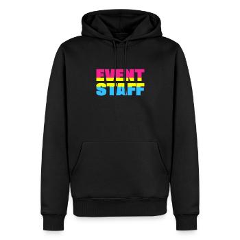 Event Staff Shirt Party Crew Uniform Pride Lgbt - Männer Premium Bio Hoodie - Schwarz - Vorne - Nico (187cm)