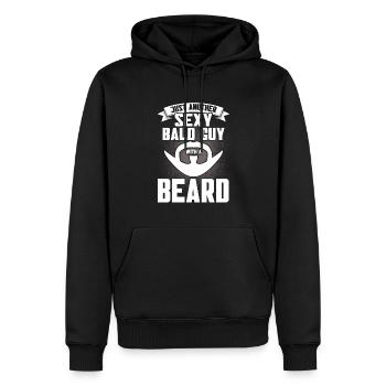 Bärte Spruch Lustiges Bartgeschenk Bart - Männer Premium Bio Hoodie - Schwarz - Vorne - Nico (187cm)