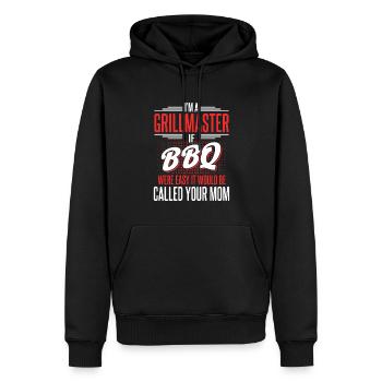 Bbq Grillen Fleischliebhaber Grill Party Food Bbq - Männer Premium Bio Hoodie - Schwarz - Vorne - Nico (187cm)