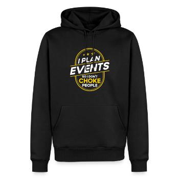 Eventplaner Hochzeitsplaner Event Manager - Männer Premium Bio Hoodie - Schwarz - Vorne - Nico (187cm)