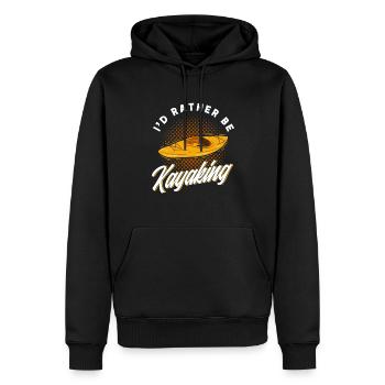Kajak Kajakfahrer Kanu Outdoor Wasserkajak - Männer Premium Bio Hoodie - Schwarz - Vorne - Nico (187cm)