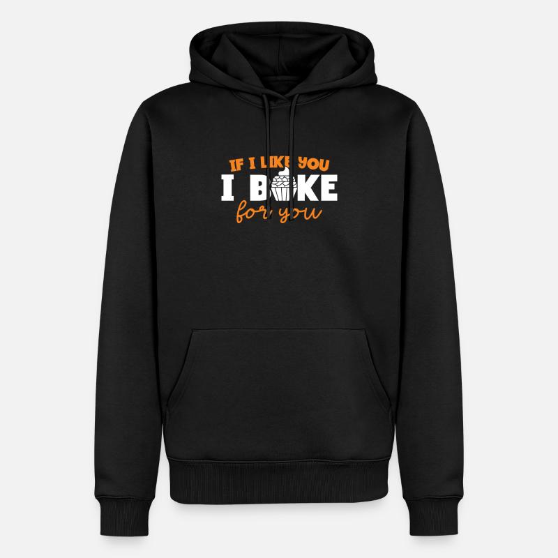 Bäckerei Backen Bäckerin Bäcker - Männer Premium Bio Hoodie - Schwarz