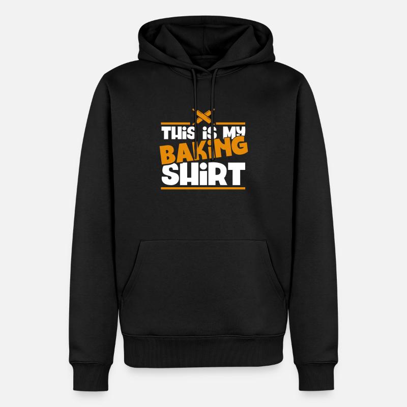 Bäckerei Backen Bäckerin Bäcker - Männer Premium Bio Hoodie - Schwarz