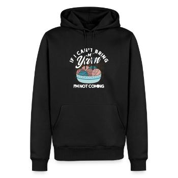 Tricot à l’aiguille de fil de fil de crochet froissé - Sweat à capuche Premium bio Homme - noir - Devant - Nico (187cm)