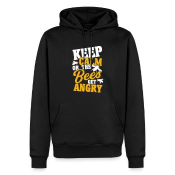 Apiculture Apiculteurs Abeilles Apiculteurs - Sweat à capuche Premium bio Homme - noir - Devant - Nico (187cm)