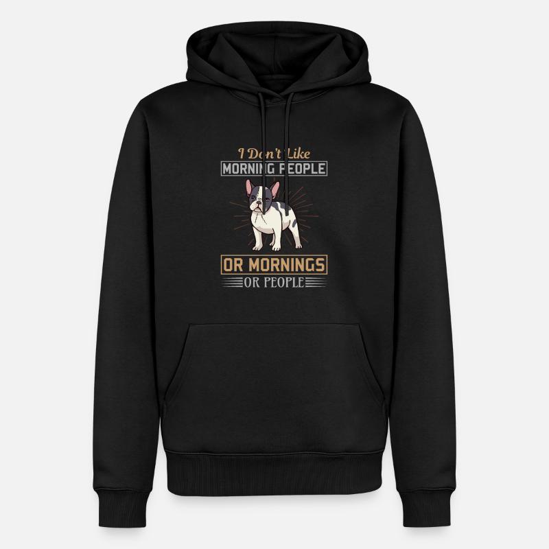 Pas de chien du matin - Sweat à capuche Premium bio Homme - noir