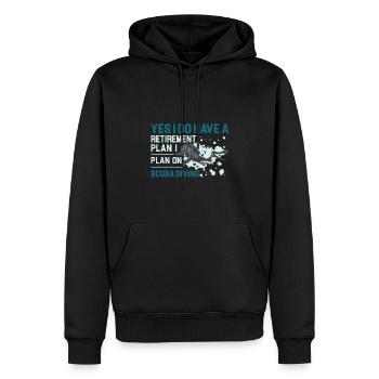 Sporttauchen Geschenk Unterwasser Sporttaucher - Männer Premium Bio Hoodie - Schwarz - Vorne - Nico (187cm)