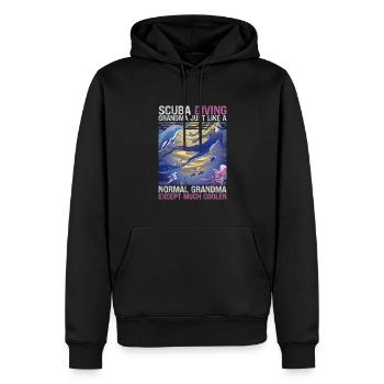 Sporttauchen Geschenk Unterwasser Sporttaucher - Männer Premium Bio Hoodie - Schwarz - Vorne - Nico (187cm)