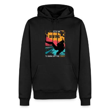 Sporttauchen Geschenk Unterwasser Sporttaucher - Männer Premium Bio Hoodie - Schwarz - Vorne - Nico (187cm)