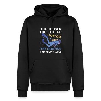 Sporttauchen Geschenk Unterwasser Sporttaucher - Männer Premium Bio Hoodie - Schwarz - Vorne - Nico (187cm)