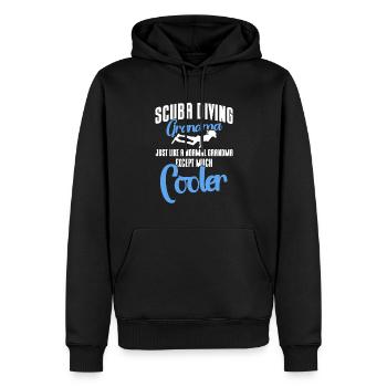 Sporttauchen Geschenk Unterwasser Sporttaucher - Männer Premium Bio Hoodie - Schwarz - Vorne - Nico (187cm)