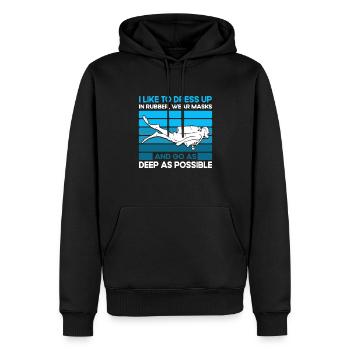 Sporttauchen Geschenk Unterwasser Sporttaucher - Männer Premium Bio Hoodie - Schwarz - Vorne - Nico (187cm)