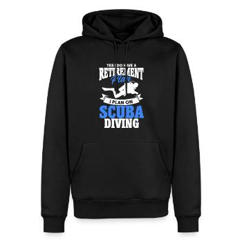 Sporttauchen Geschenk Unterwasser Sporttaucher - Männer Premium Bio Hoodie - Schwarz - Vorne - Nico (187cm)
