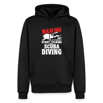 Sporttauchen Geschenk Unterwasser Sporttaucher - Männer Premium Bio Hoodie - Schwarz - Vorne - Nico (187cm)