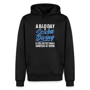 Sporttauchen Geschenk Unterwasser Sporttaucher - Männer Premium Bio Hoodie - Schwarz - Vorne - Nico (187cm)