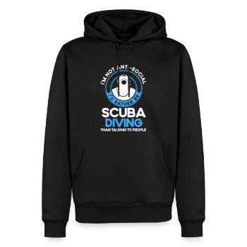 Sporttauchen Geschenk Unterwasser Sporttaucher - Männer Premium Bio Hoodie - Schwarz - Vorne - Nico (187cm)