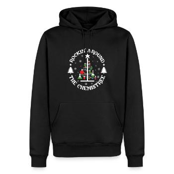 Drôle de chimiste pour la chimie -nerd - Sweat à capuche Premium bio Homme - noir - Devant - Nico (187cm)