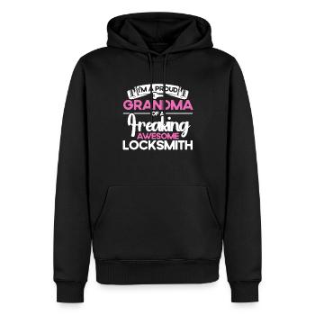 Locksmith Lock Picking Employee Locksmith - Men’s Premium Organic Hoodie - black - Front - Nico (187cm)