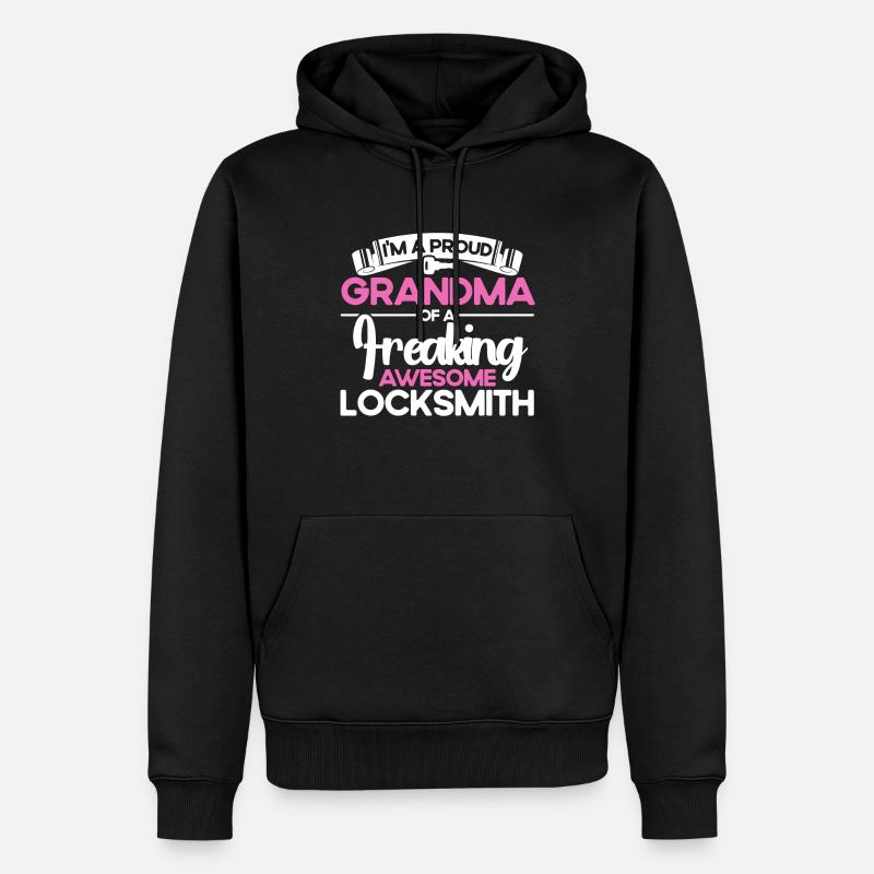 Locksmith Lock Picking Employee Locksmith - Men’s Premium Organic Hoodie - black