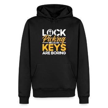 Locksmith Lock Picking Employee Locksmith - Men’s Premium Organic Hoodie - black - Front - Nico (187cm)