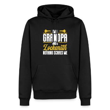 Locksmith Lock Picking Employee Locksmith - Men’s Premium Organic Hoodie - black - Front - Nico (187cm)