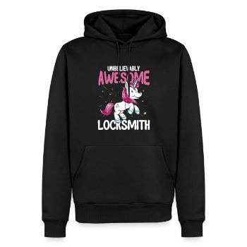 Locksmith Lock Picking Employee Locksmith - Men’s Premium Organic Hoodie - black - Front - Nico (187cm)