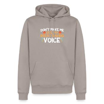 Bread Baking Gift Bakery Quote Baker - Men’s Premium Organic Hoodie - taupe - Front - Nico (187cm)
