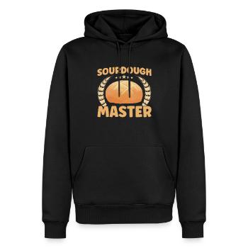 Bread Baking Gift Bakery Quote Baker - Men’s Premium Organic Hoodie - black - Front - Nico (187cm)