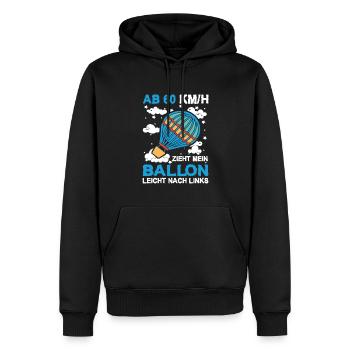 Heißluftballon Fahrt Ballonflug - Männer Premium Bio Hoodie - Schwarz - Vorne - Nico (187cm)