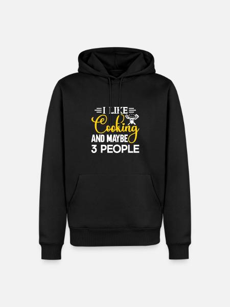 Chef Quote Gift Funny Chef - Men’s Premium Organic Hoodie - black