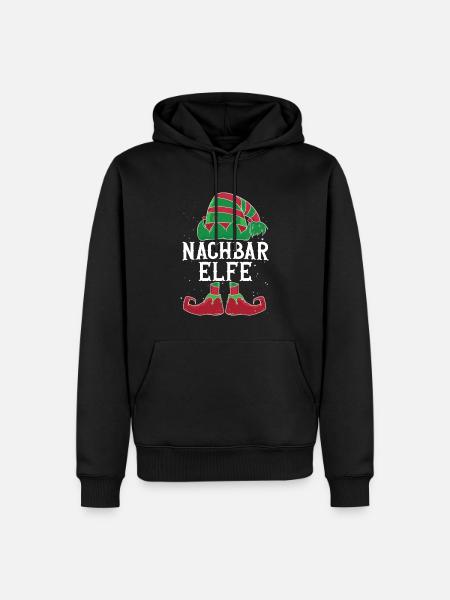 Qualitätsnachbar Nachbar - Männer Premium Bio Hoodie - Schwarz
