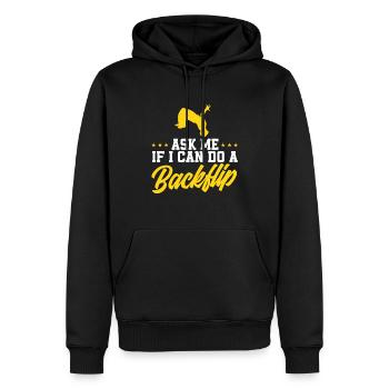 Parkour Cadeau Freerunning Parkour Runner - Sweat à capuche Premium bio Homme - noir - Devant - Nico (187cm)