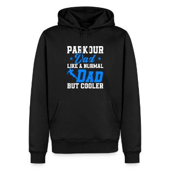 Parkour Cadeau Freerunning Parkour Runner - Sweat à capuche Premium bio Homme - noir - Devant - Nico (187cm)