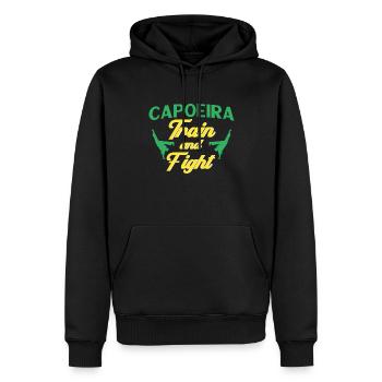 Capoeira Geschenk Brasilien Kampfkunst Capoeira - Männer Premium Bio Hoodie - Schwarz - Vorne - Nico (187cm)