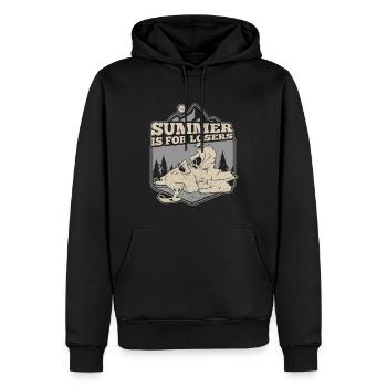 Snowboard Wintersport Snowboarding - Männer Premium Bio Hoodie - Schwarz - Vorne - Nico (187cm)