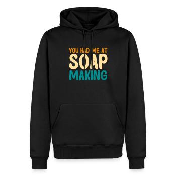 Soap Making Gift Homemade Soap Maker - Männer Premium Bio Hoodie - Schwarz - Vorne - Nico (187cm)