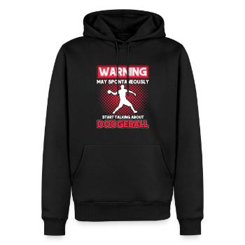 Dodgeball Spieler Geschenk Ballspiele Dodgeball - Männer Premium Bio Hoodie - Schwarz - Vorne - Nico (187cm)