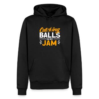 Dodgeball Player Gift Ball Jeux Dodgeball - Sweat à capuche Premium bio Homme - noir - Devant - Nico (187cm)