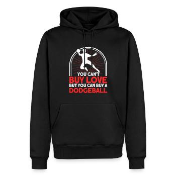 Dodgeball Spieler Geschenk Ballspiele Dodgeball - Männer Premium Bio Hoodie - Schwarz - Vorne - Nico (187cm)