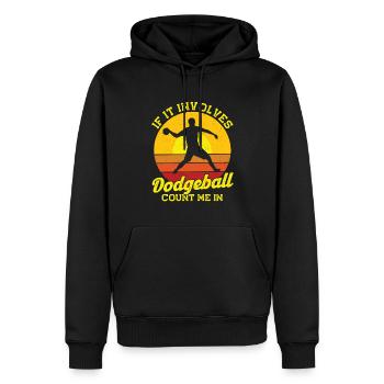 Dodgeball Spieler Geschenk Ballspiele Dodgeball - Männer Premium Bio Hoodie - Schwarz - Vorne - Nico (187cm)