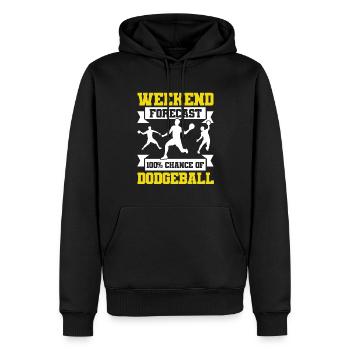 Dodgeball Spieler Geschenk Ballspiele Dodgeball - Männer Premium Bio Hoodie - Schwarz - Vorne - Nico (187cm)