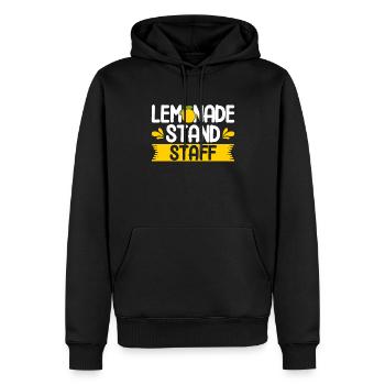 Limonadenstand Zitronensaft Limonade Geschäft - Männer Premium Bio Hoodie - Schwarz - Vorne - Nico (187cm)