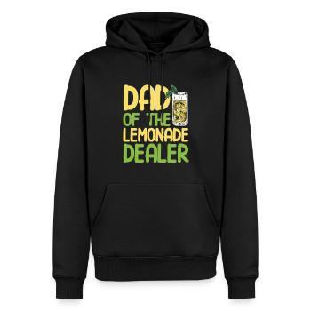 Limonadenstand Zitronensaft Limonade Geschäft - Männer Premium Bio Hoodie - Schwarz - Vorne - Nico (187cm)
