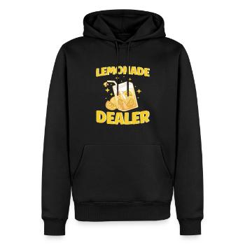 Limonadenstand Zitronensaft Limonade Geschäft - Männer Premium Bio Hoodie - Schwarz - Vorne - Nico (187cm)