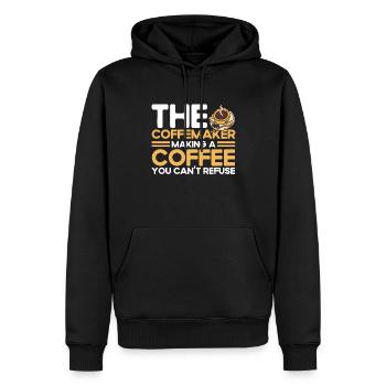 Barista Geschenkidee Coffee Lover Coffee Brewing - Männer Premium Bio Hoodie - Schwarz - Vorne - Nico (187cm)