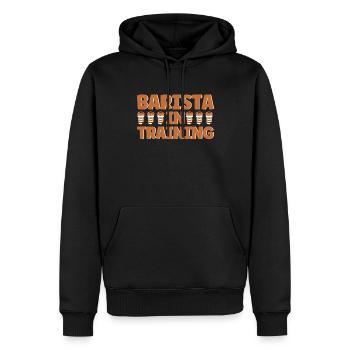 Barista Geschenkidee Coffee Lover Coffee Brewing - Männer Premium Bio Hoodie - Schwarz - Vorne - Nico (187cm)