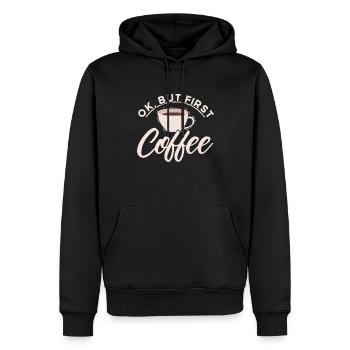Barista Geschenkidee Coffee Lover Coffee Brewing - Männer Premium Bio Hoodie - Schwarz - Vorne - Nico (187cm)