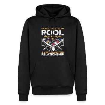 Billard Geschenkidee Billardspieler Pool Snooker - Männer Premium Bio Hoodie - Schwarz - Vorne - Nico (187cm)