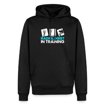 Radiologue Radiologue Technicien en radiologie - Sweat à capuche Premium bio Homme - noir - Devant - Nico (187cm)